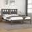 vidaXL Grey Solid Wood Pine Bed Frame 200 x 200 cm