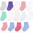 Fruit of the Loom Baby 14-Pack Grow & Fit Flex Zones Cotton Stretch Socks - Pink