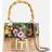 Ted Baker Jaysisa Mini Floral-Print Rattan Bag