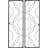 Achla Designs Traditional Corona Decorative Garden Trellis Powder Coat