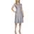 Alex Evenings Tea Length A-Line Rosette Dress Pink