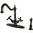 Kingston Brass KS1235BEXBS Mono Deck Mount Kitchen Faucet Bronze