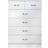 Furnished with Style Modern Matt White Chest of Drawer 70x100cm