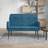 vidaXL Bænk 108 x 79 x 79 cm Velour Blå Siddebænk