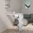 vidaXL Wall Concrete Grey 102 x 45 x 103.5 cm Bar Table