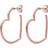 Elli Creole Earrings Heart Love Playful Filigree 925 Silver