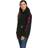 Ariat Women's Rebar Graphic Hoodie Long Sleeve in Black Purple, X-Small