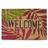 Relaxdays Coconut Fibre Palm Leaves Doormat 40 x 60 cm Brown, Multicolour cm
