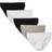 Calvin Klein Women's Signature Cotton Logo Stretch Bikini Panties 5-Pack - Black/White/Grey Heather