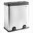 VonHaus Recycling Pedal Bin with Double Compartments 15.85gal