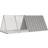 vidaXL Rabbit Cage Grey 201.5x80.5x71 cm Galvanised Steel