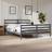 vidaXL grey, 200 Solid Pine Bed Frame Bed