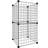 vidaXL Husdjursbur Svart 35 x 35 cm St�ål Set of 8