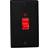 Varilight 45A Double Plate Cooker Switch with Neon Red Matt Black