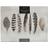 Tops Feathers 6 Premium Place Mat Beige, Grey