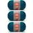Red Heart Soft Teal Yarn 3 Pack of 141g 5oz 4 Medium