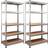 Monzana Heavy Duty Shelving System 90x180cm 2pcs