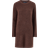 Pieces Stickad klänning pcEllen LS O-neck Knit Dress Röd