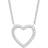 s.Oliver Womens Chain with pendant for ladies, sterling 925, zirconia heart archived One