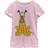 Disney Girl's & Friends Pluto Perked Dog Ears Child T-Shirt Light Pink