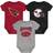 Outerstuff Infant Cardinal/Black/Heathered Gray Arizona Cardinals 3-Pack Game On Bodysuit Set, Infant Boy's, Months