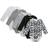 Hanes Flexy Baby Knit 4-Way Stretch Long Sleeve Bodysuits 5-Pack - White Grey Black Assorted