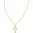 Kendra Scott Cross Pendant Necklace - Gold/White