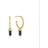 Ania Haie Gold Lapis Point Pendant Hoop Earrings E039-03G-L