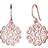 Elli Women Earring Ornament Heart Star Floral 925 Silver Rose Gold Plated Earrings