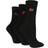 Wildfeet 3Pk Plain Socks For Ladies Black