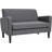 Homcom Modern-Curved Sofa 122cm 2 Seater