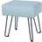 Furry Grey pu Seating Stool