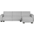 Beliani Romedal Gray/Black Sofa 290cm 3 Seater