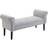 Homcom Deluxe Light Grey Settee Bench 132x45.5cm
