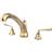 Kingston Brass Two Handle Roman Tub Filler Polished Plata