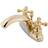Kingston Brass GKB7642AX 4 in Centerset Bathroom Faucet Polished Bra Polished Brass