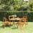 vidaXL 4 4x Acacia Garden Dining Chair