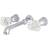 Kingston Brass KS702.WQL Krystal Onyx Polished Chrome