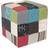 Watsons on the Web PLUSH PATCHWORK Cube Pouffe