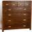 Dkd Home Decor Golden Brown Colonial Acacia Chest of Drawer