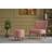 Atelier Del Sofa Brank Rosa/Vit/Natur Fåtölj