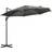 OutSunny 3 3m Cantilever Parasol Garden Umbrella Cross