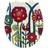 Wenko Red Blossom Toilet Seat