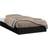 vidaXL Massiv Furu 75x190 cm Svart Sängram