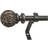 Montevilla Decopolitan 5/8 Leaf Ball Curtain Rod Set