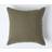 Homescapes Khaki European Linen Pillow Case Green