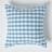 Homescapes Gingham Cushion Cover Blue (60x60cm)