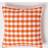 Homescapes Gingham Cushion Cover Orange (45x45cm)