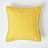 Homescapes Cotton Rajput Ribbed Cushion Cover Orange, Yellow (60x60cm)