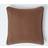 Homescapes Cotton Rajput Ribbed Chocolate Cushion Cover Brown (45x45cm)